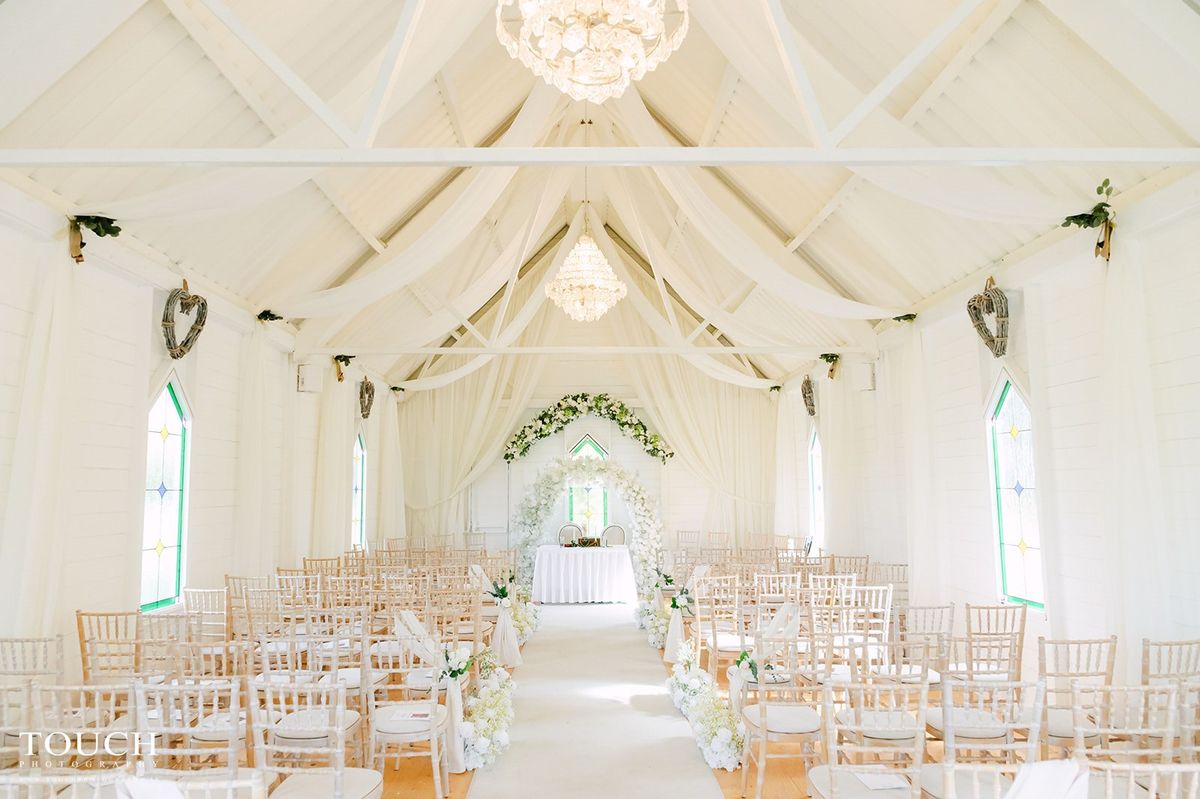 White Oval Arch and Floor Meadows