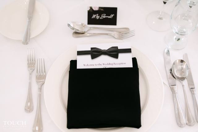 Black and White Personalised Designed Menus