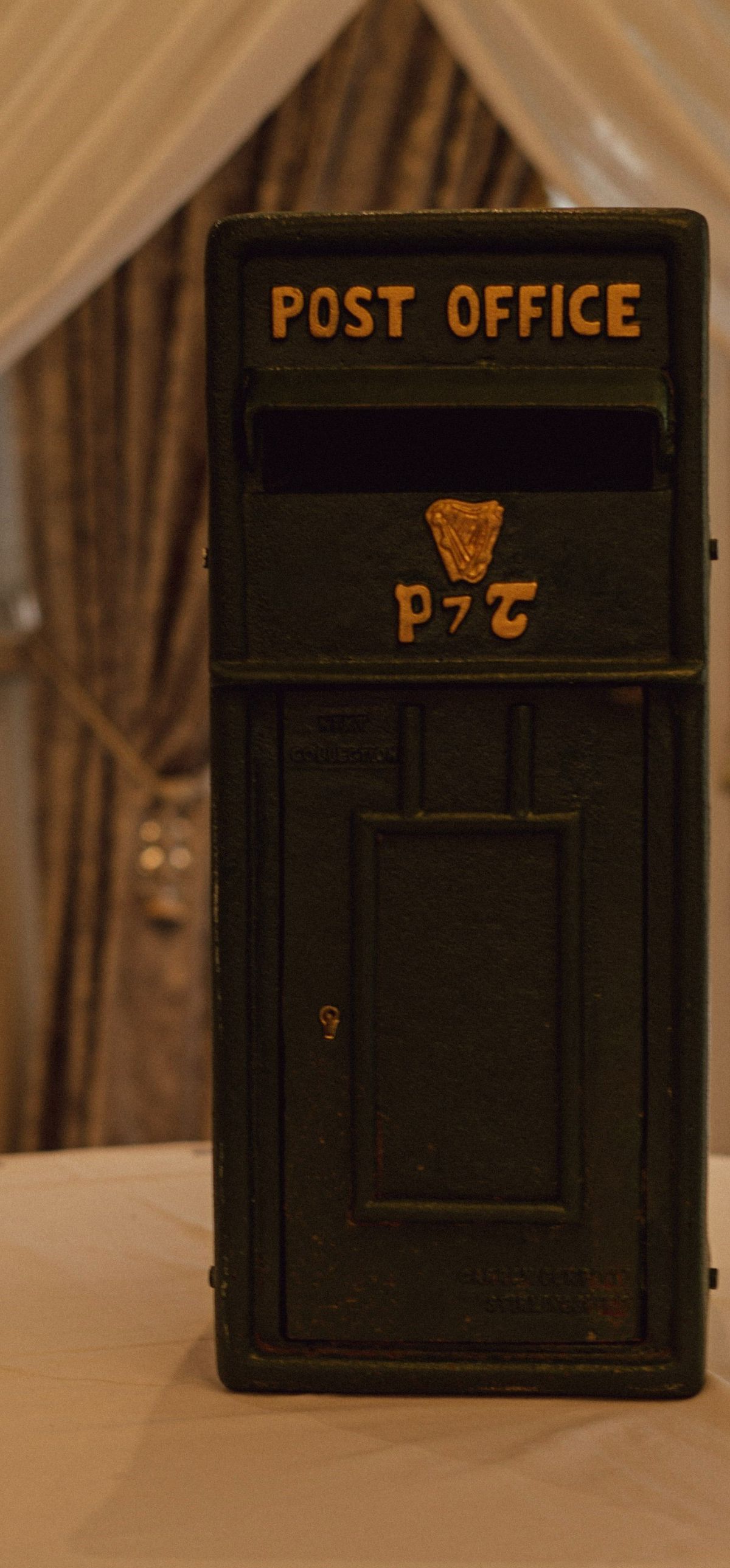 Old Irish Style Steel Post Box