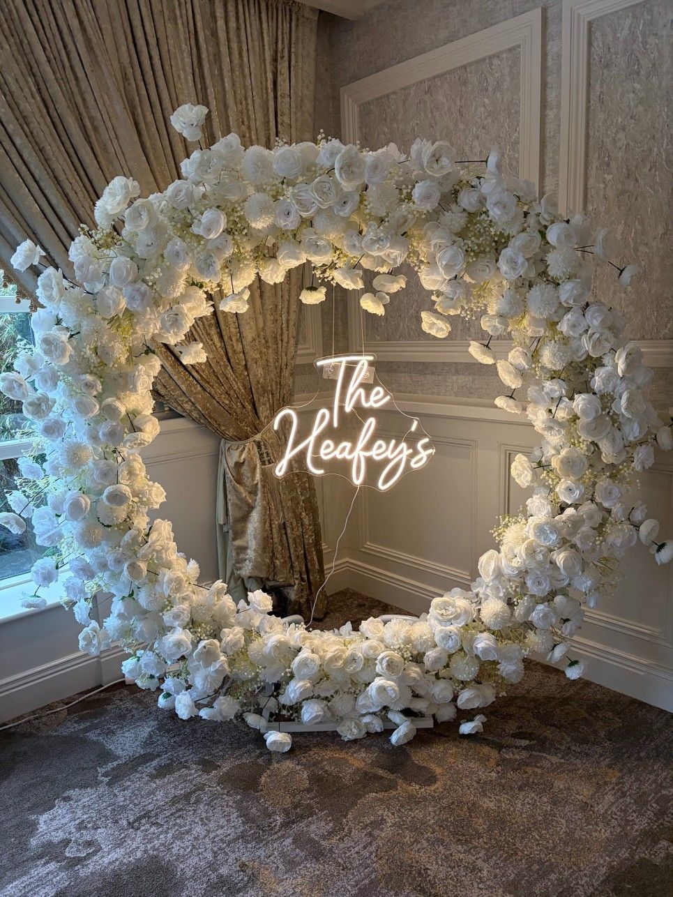 Round Arch with Neon Sign