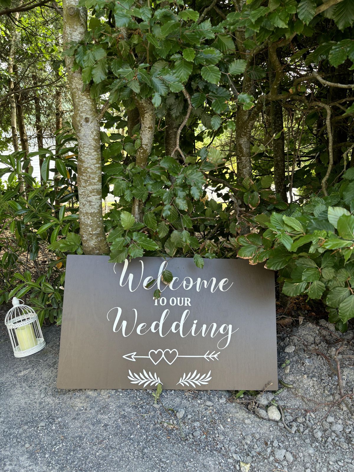 Welcome to our wedding sign elegant