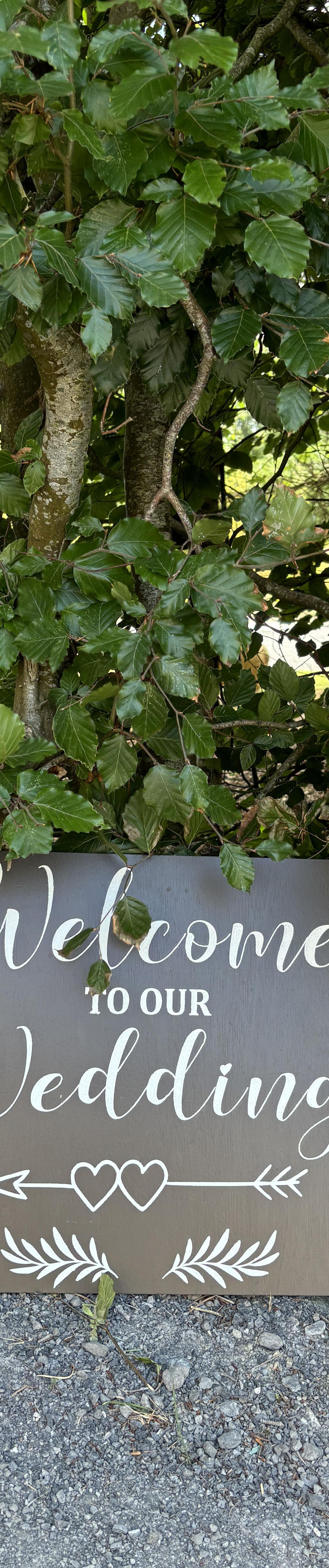 Welcome to our wedding sign elegant