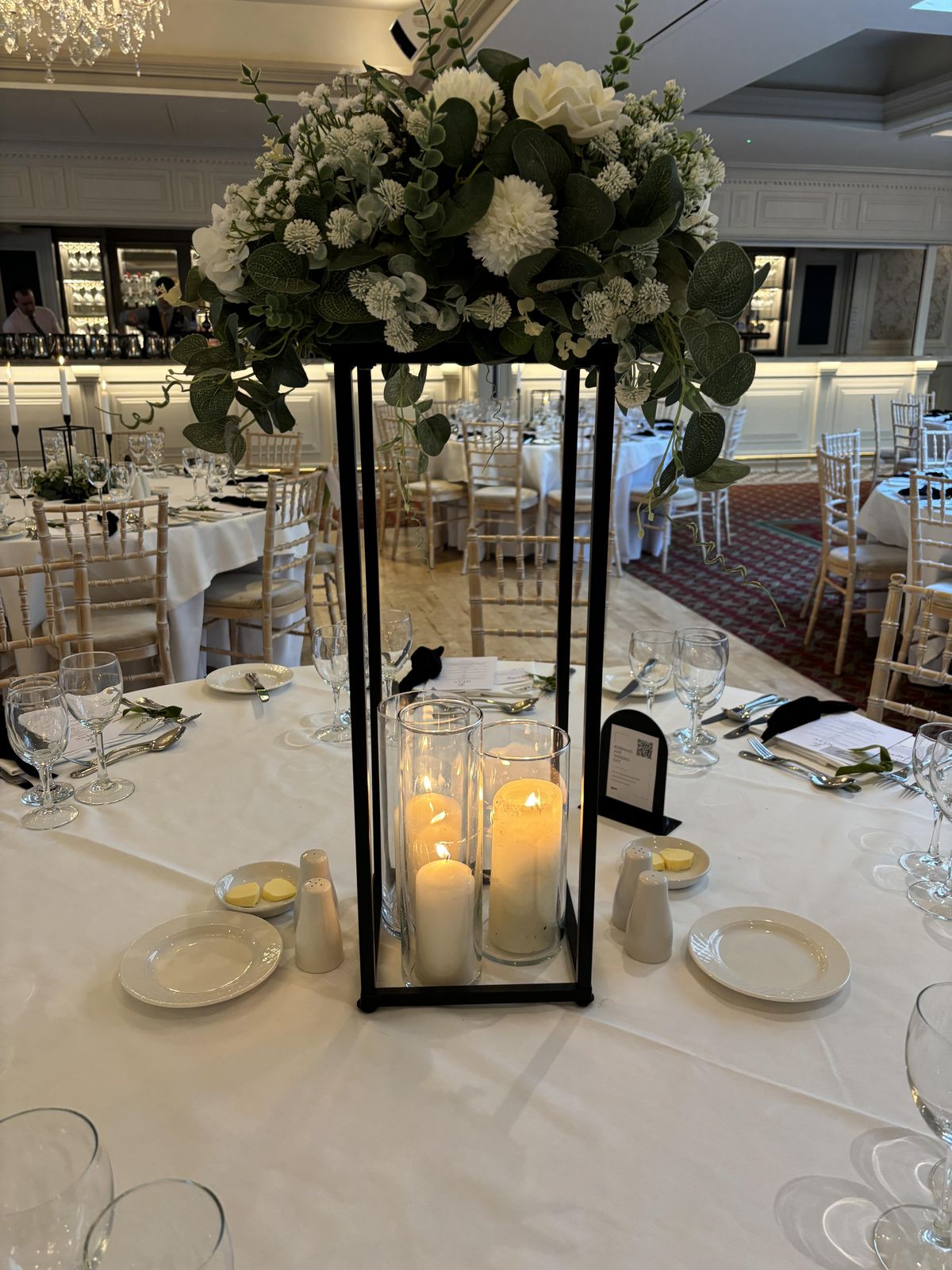 Flower centrepieces colourful arrangement