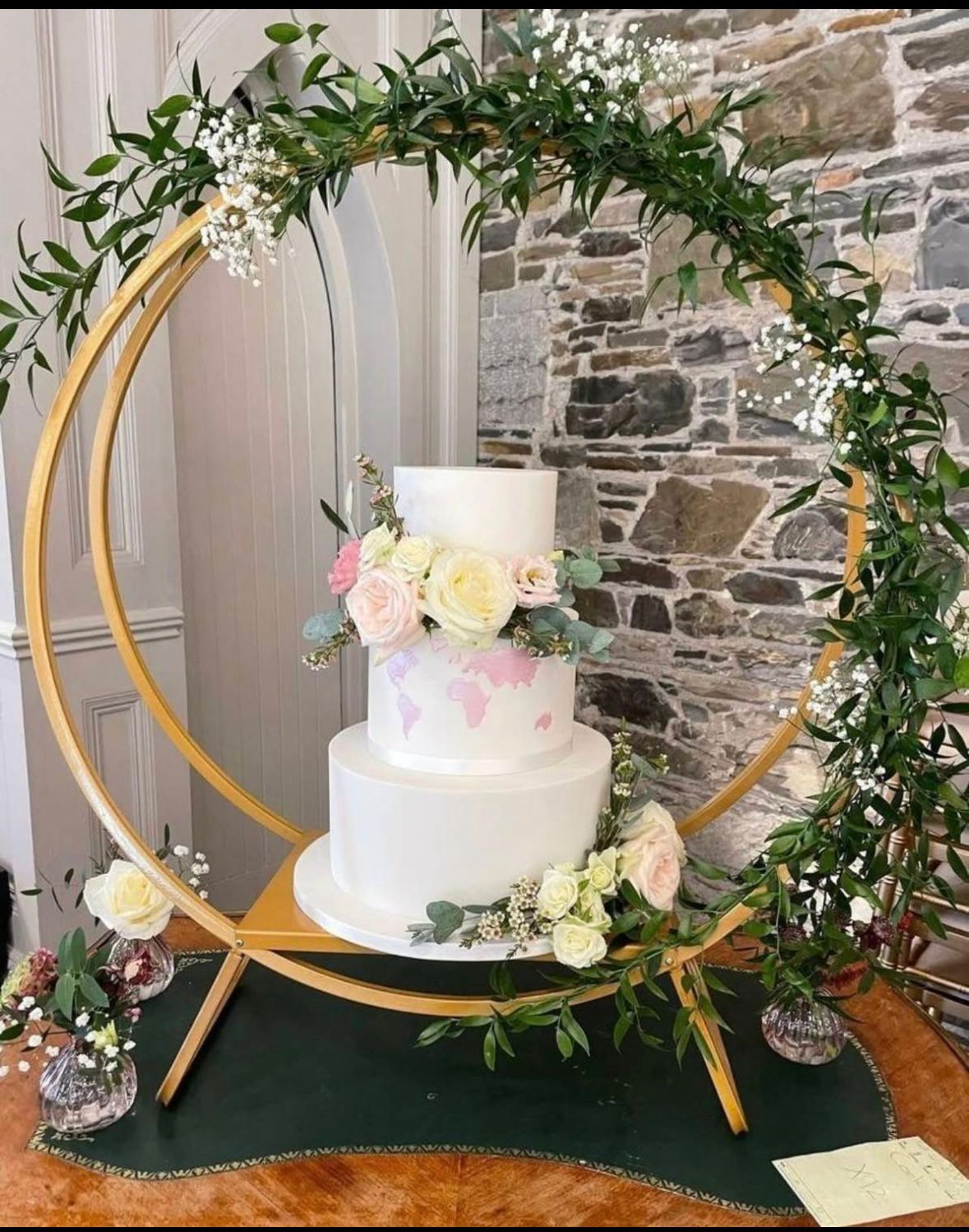 Romantic candlelit reception table styling